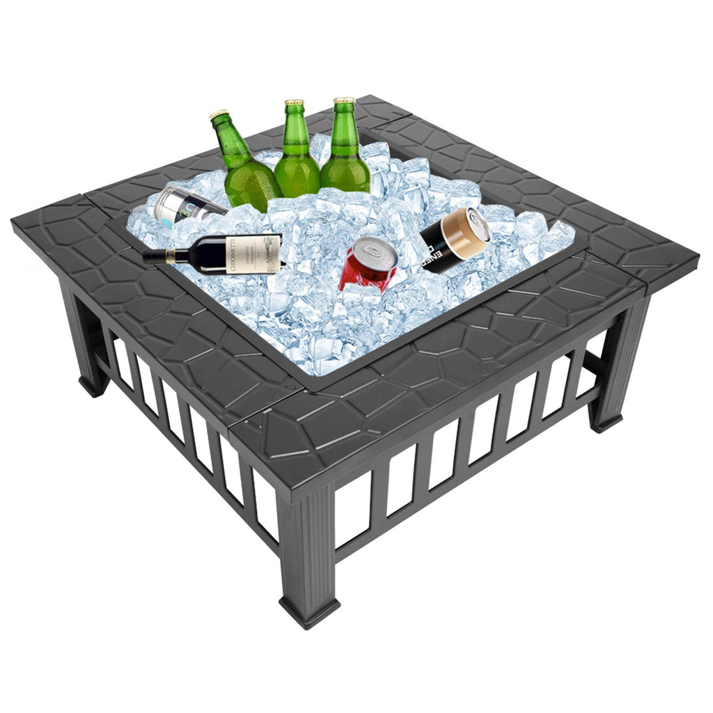 32 Inch Square Fire Pit O565