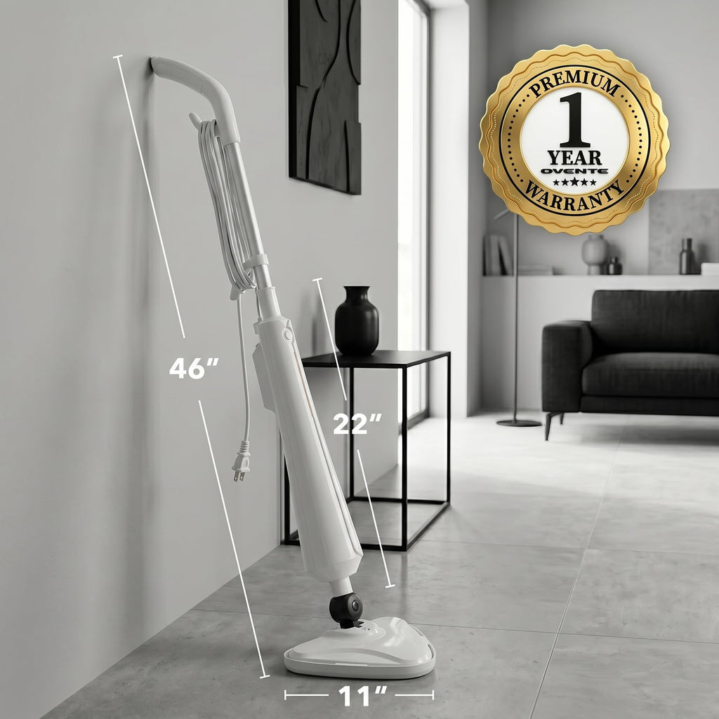 White Electric Steam Mop Cleaner F113959