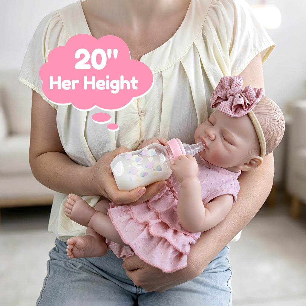 20-Inch Sleeping Newborn Girl Doll B26233