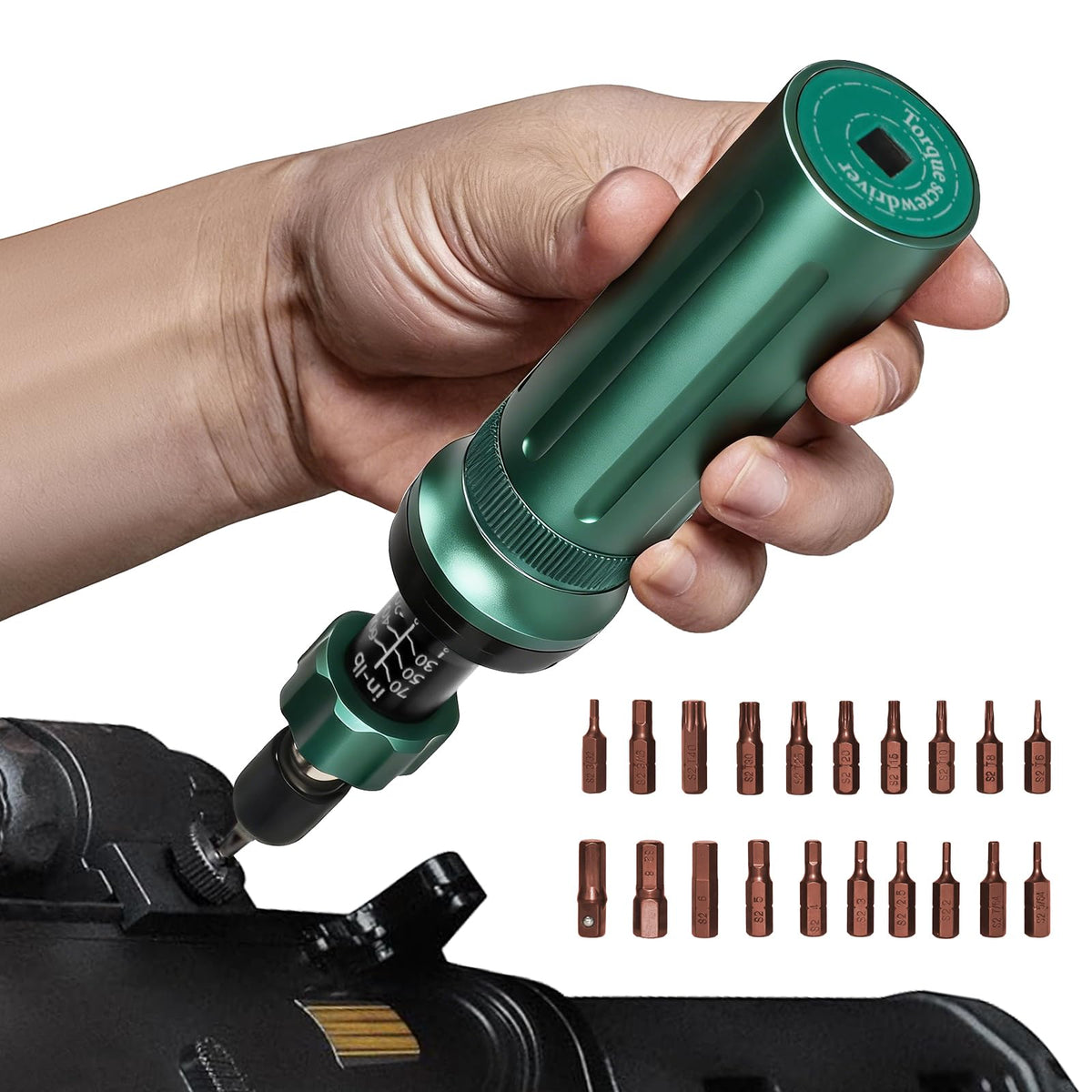 10-70 in-lb 1/4" Drive 24 PCS Torque Screwdriver Set P446