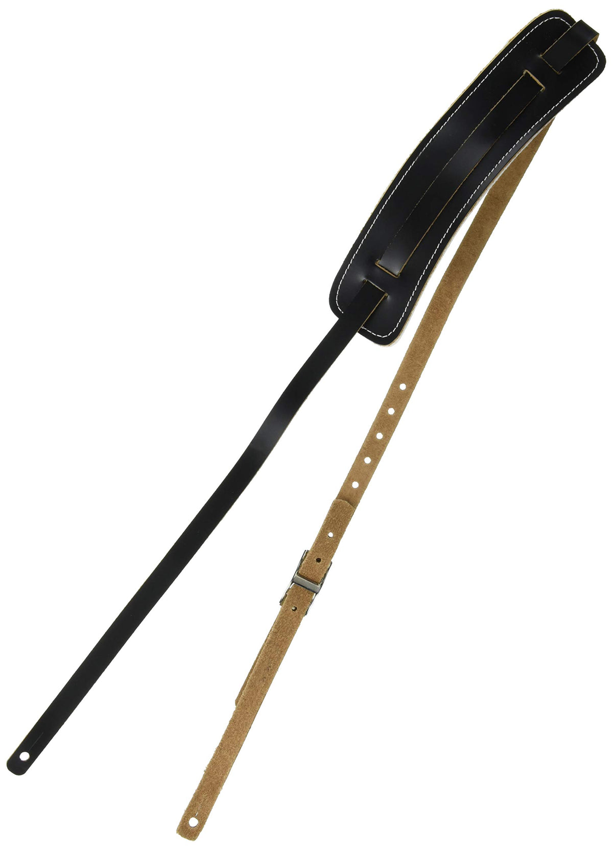 Black Leather Guitar Strap A42160