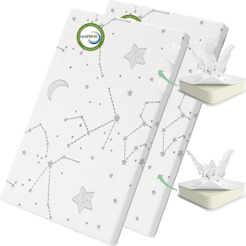 38x26 Waterproof Pack and Play Mattress Pad 2 Pack B876487