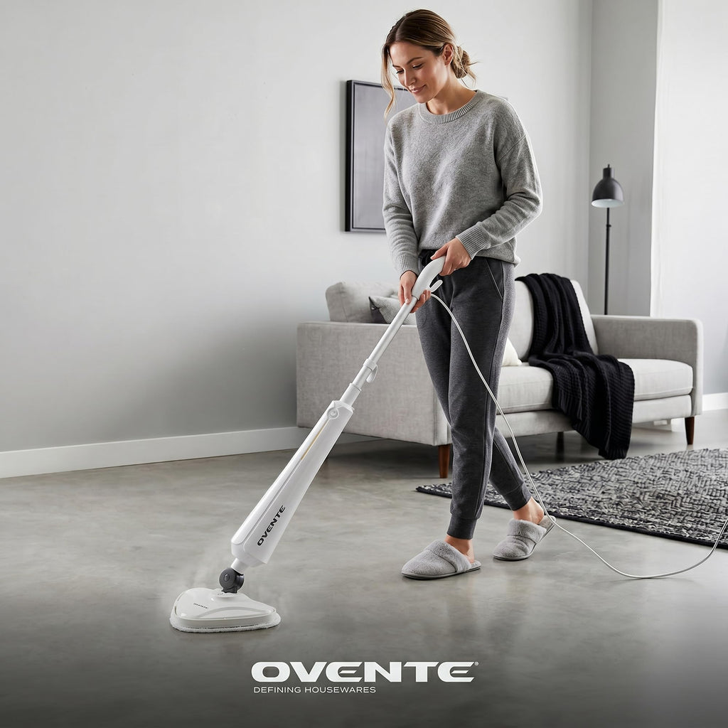 White Electric Steam Mop Cleaner F113959