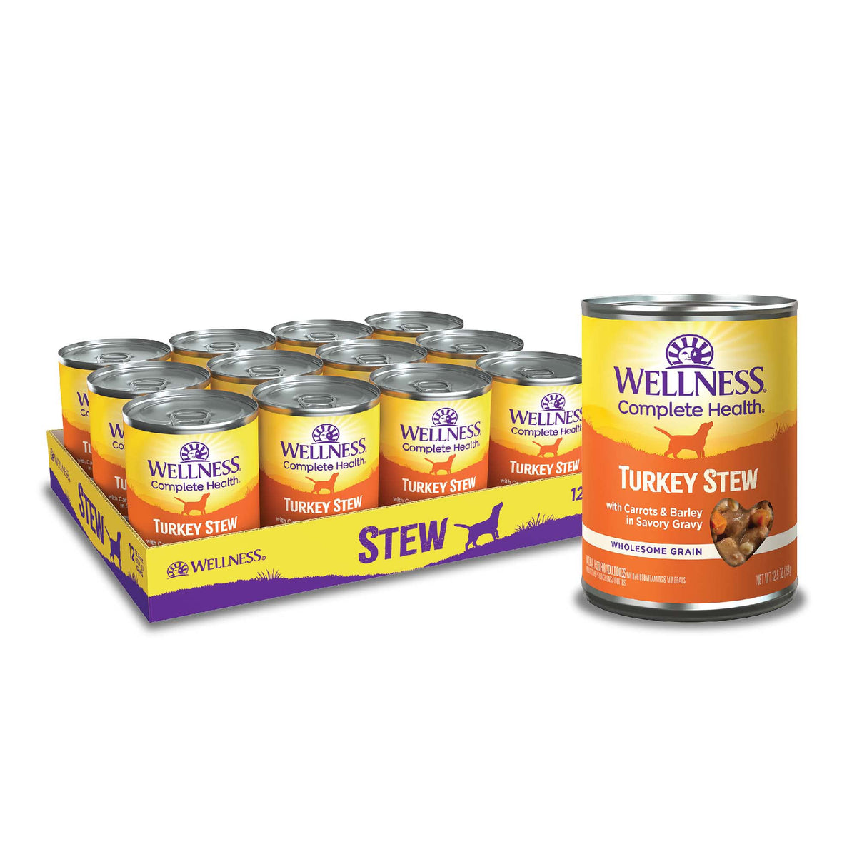 Grain Free Turkey Recipe Canned Wet Dog Food, 12.5 oz, Pack of 12 Cans H1758