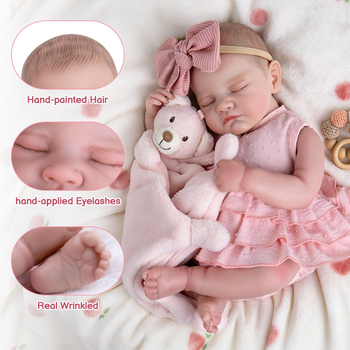 20-Inch Sleeping Newborn Girl Doll B26233