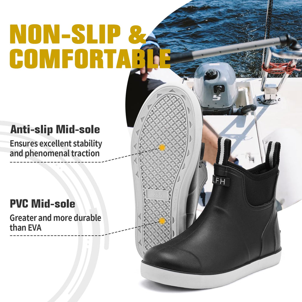 Waterproof Non-Slip Ankle Deck Boots T20070