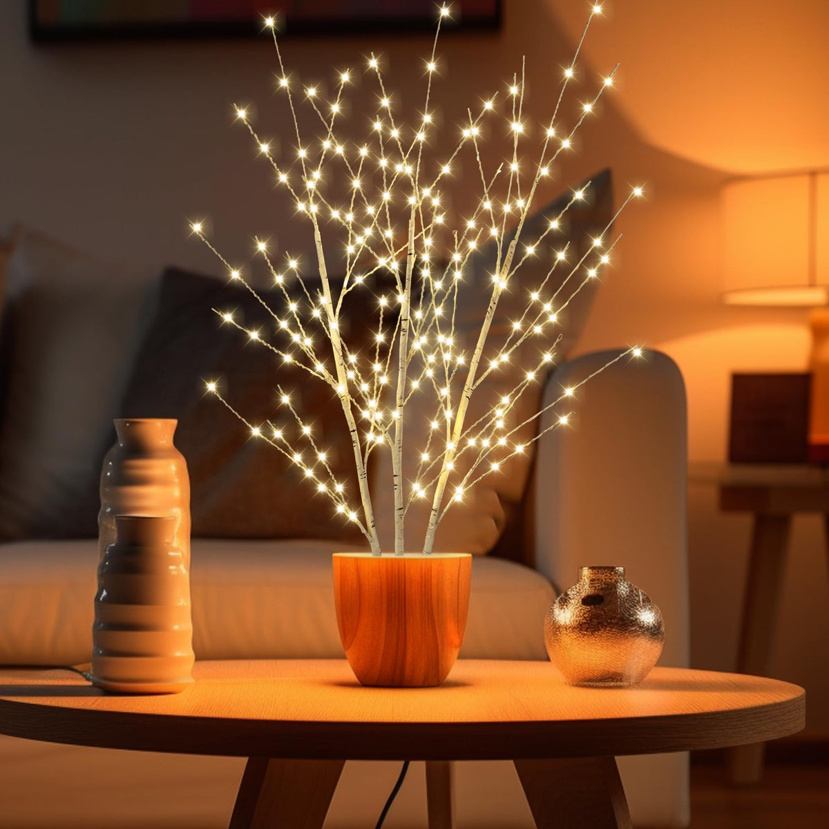 Birch Light Tree with 180 LED Lights N61870