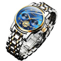 Mens Analog Quartz Waterproof Watch with Stainless Steel Band Y508
