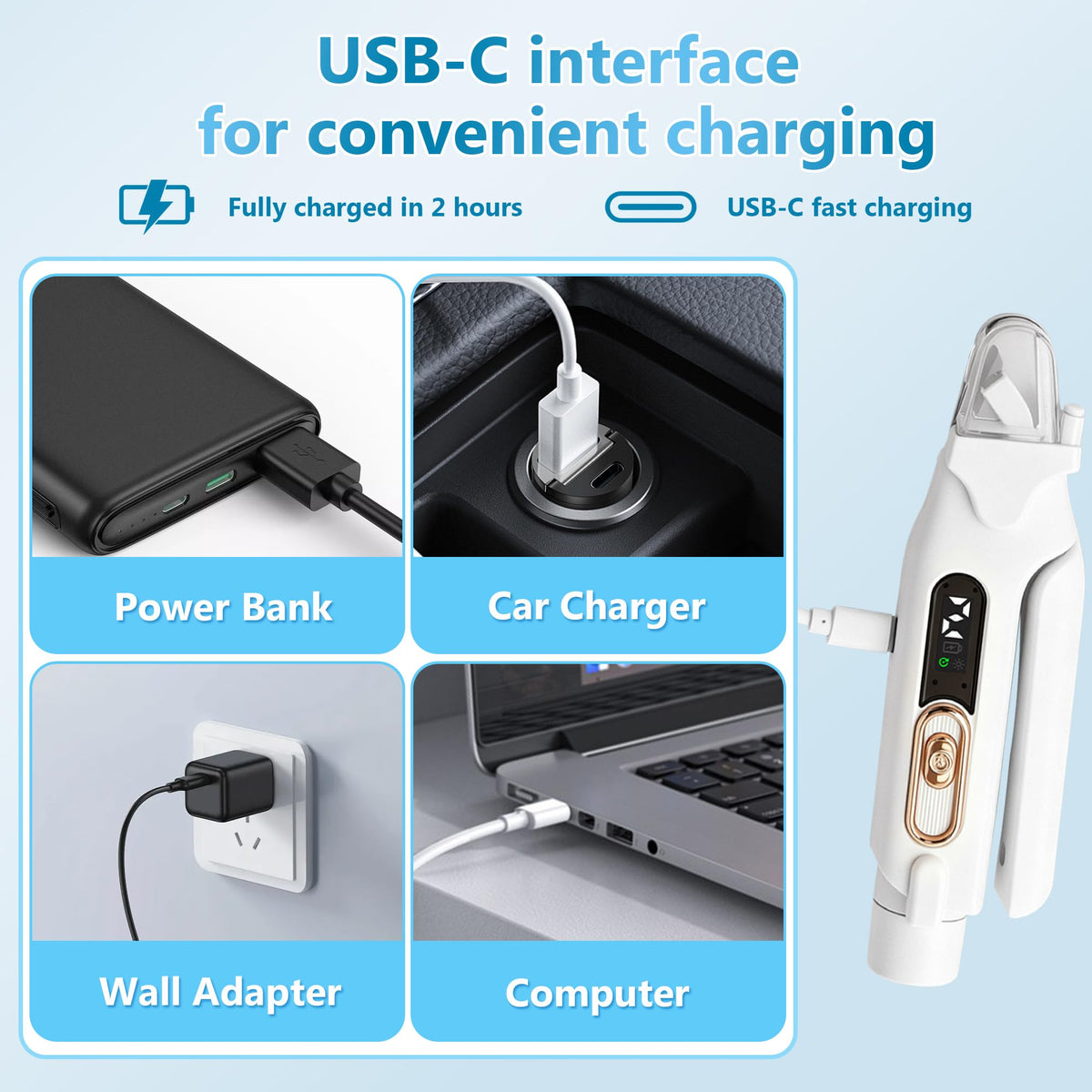 2-in-1 Quiet Electric Pet Nail Clipper & Grinder with Light F264