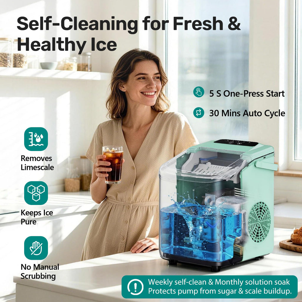 Countertop Ice Maker with Self-Cleaning T501571