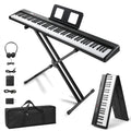 88 Key Foldable Electronic Keyboard Piano with Stand B748651