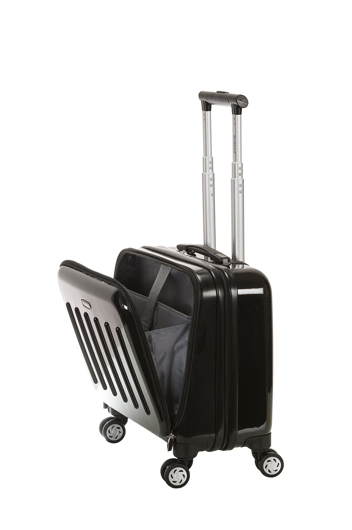Hardside Rolling Computer Case, Carry-On, Black D960