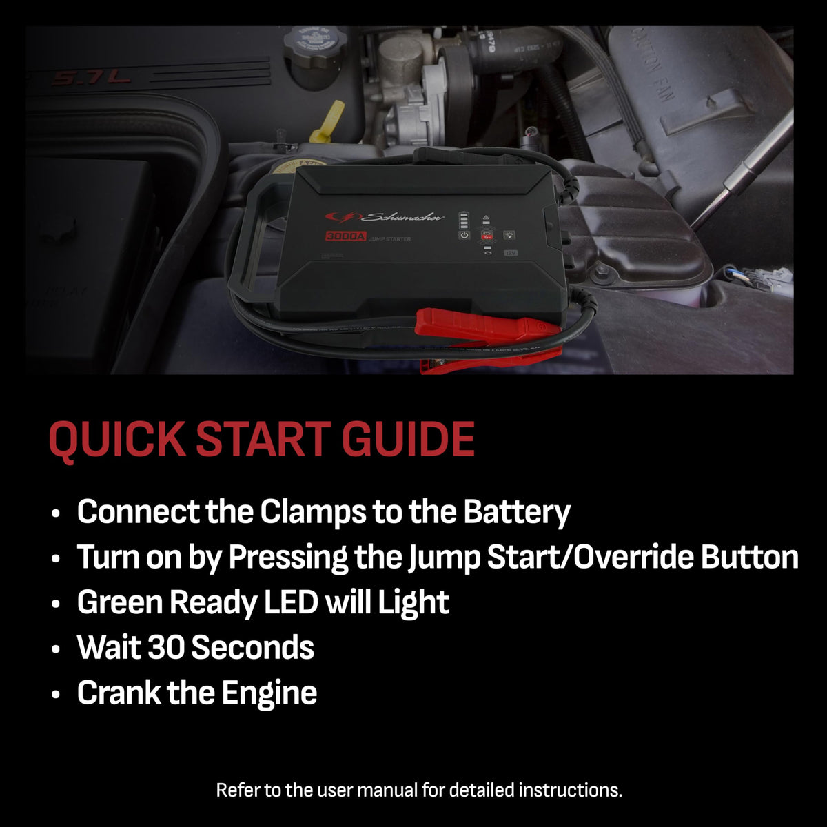 Portable Car Battery Jump Starter & Power Bank N27994