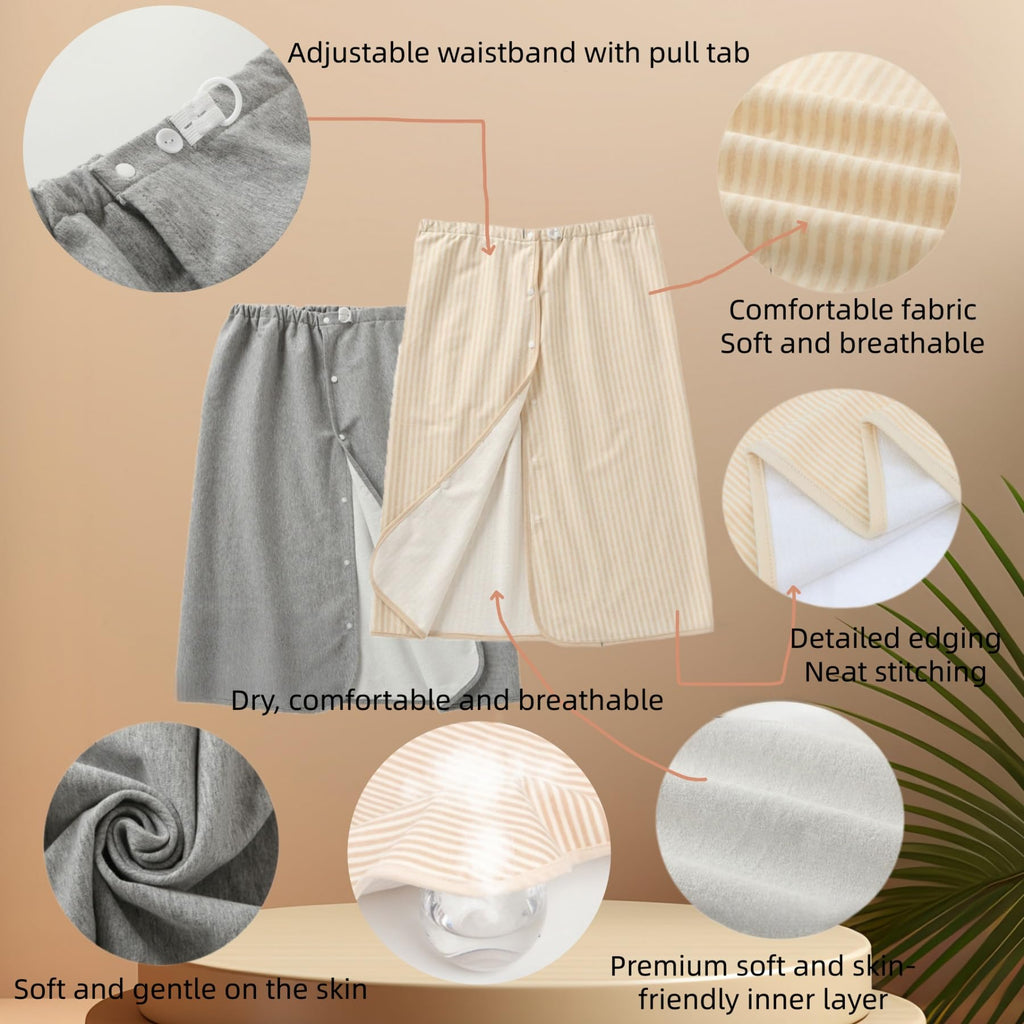 Full Open Waterproof Adjustable Reusable Adult Diaper Skirt A421