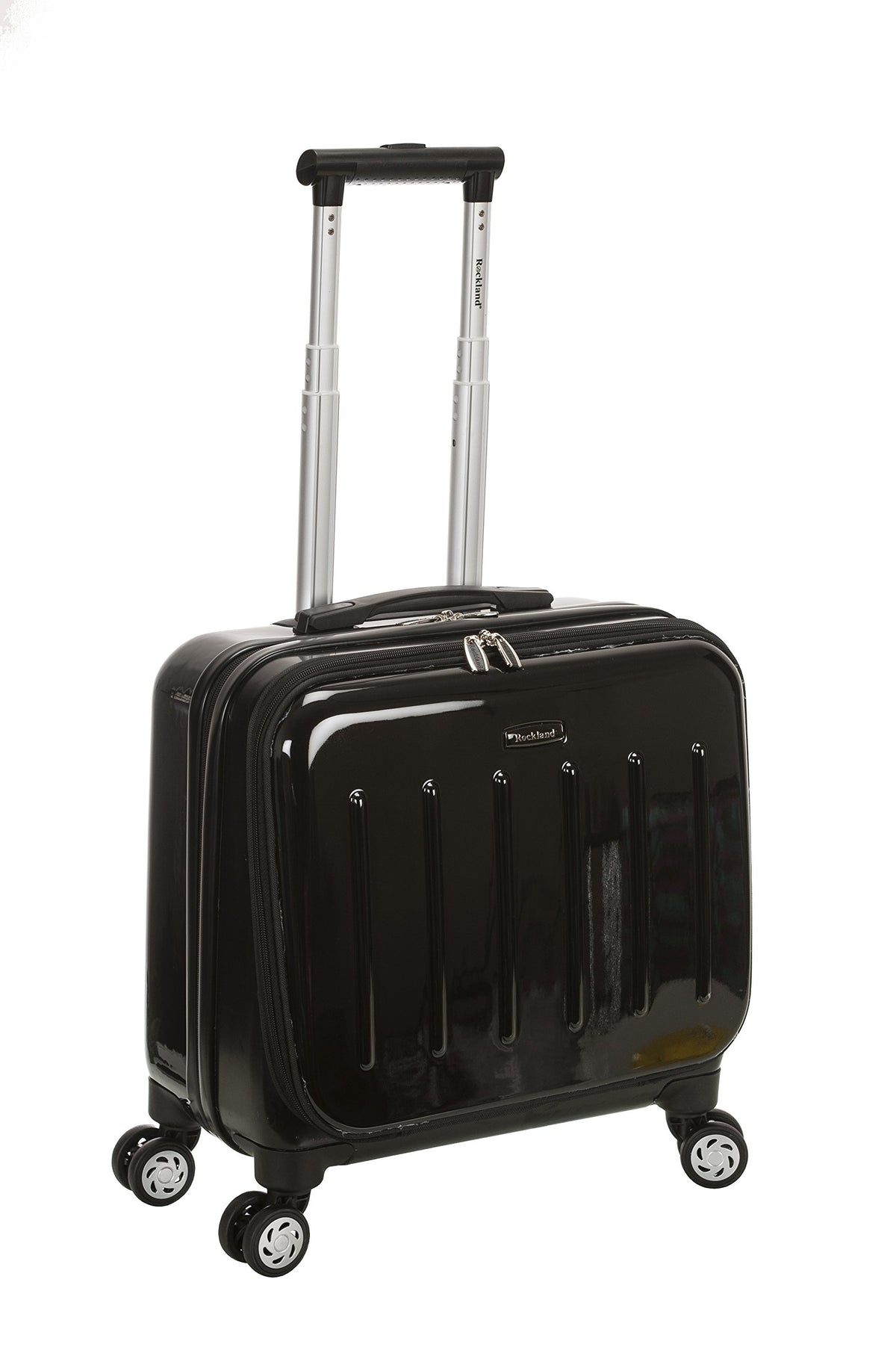 Hardside Rolling Computer Case, Carry-On, Black D960