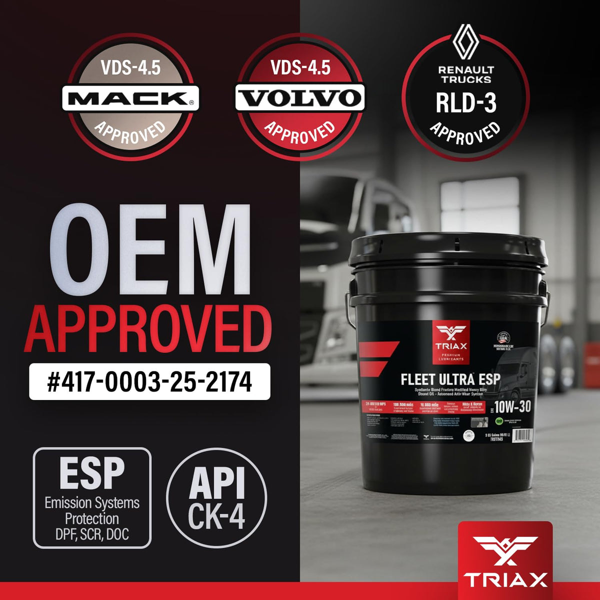10W-30 Synthetic Blend Heavy Duty Diesel Engine Oil (5 Gallon) J147066