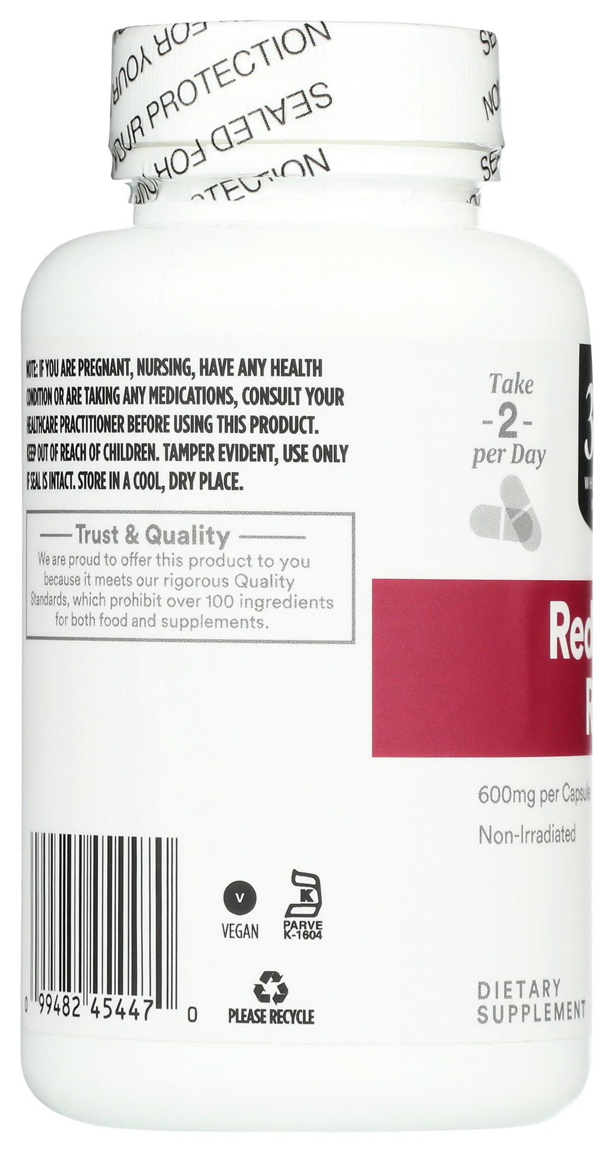 Red Yeast Rice 600mg 120 Count I3745