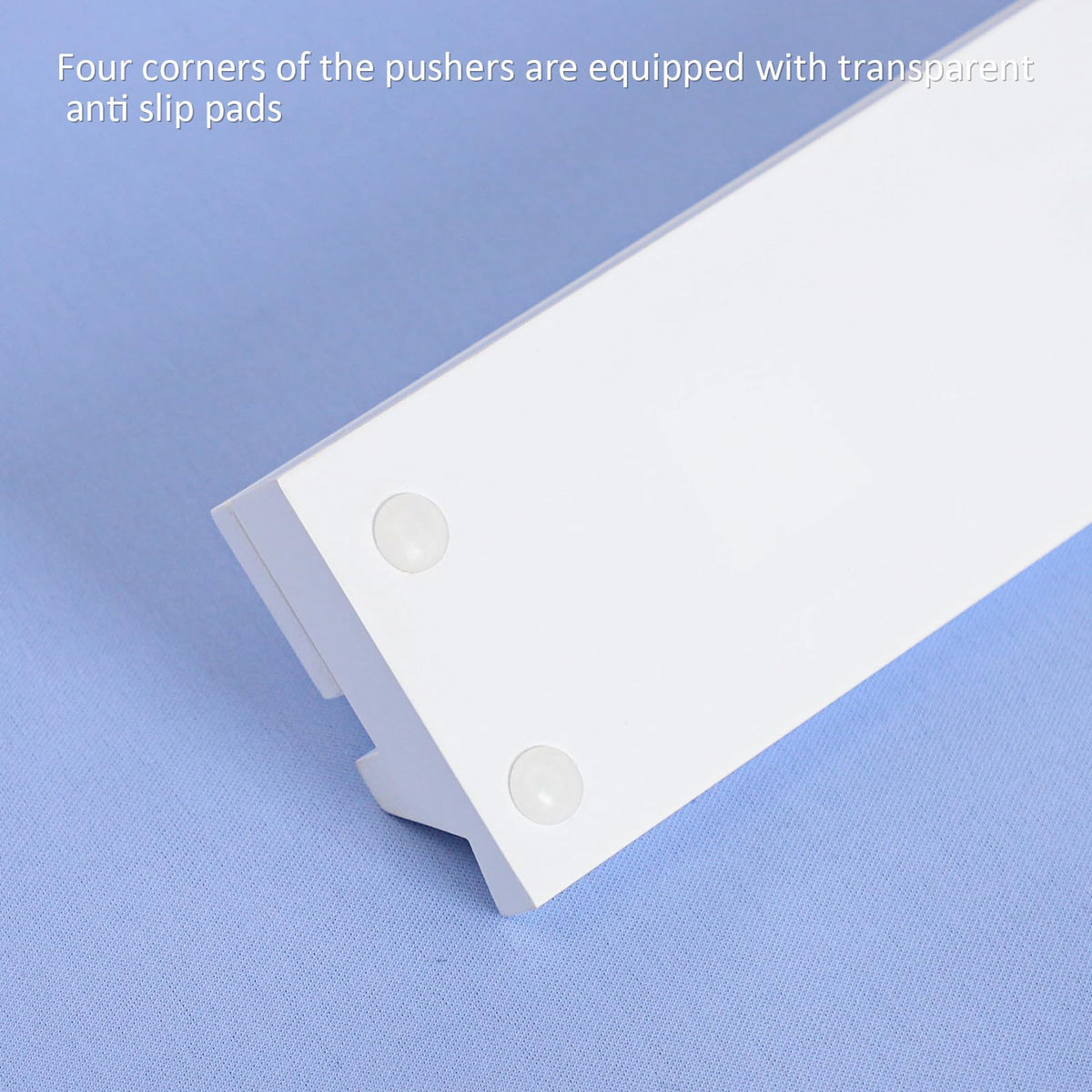 White Wooden Mahjong Racks with Pushers Set of 4 V61510