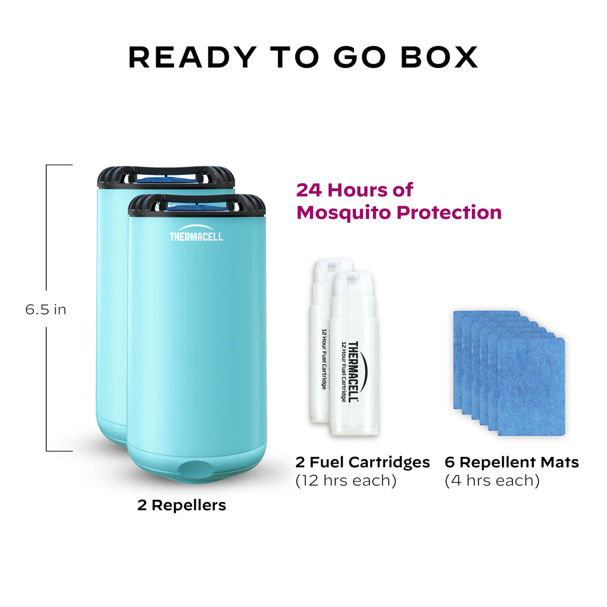 Mosquito Repeller with 24-Hour Refill & 6 Repellent Mats I93070