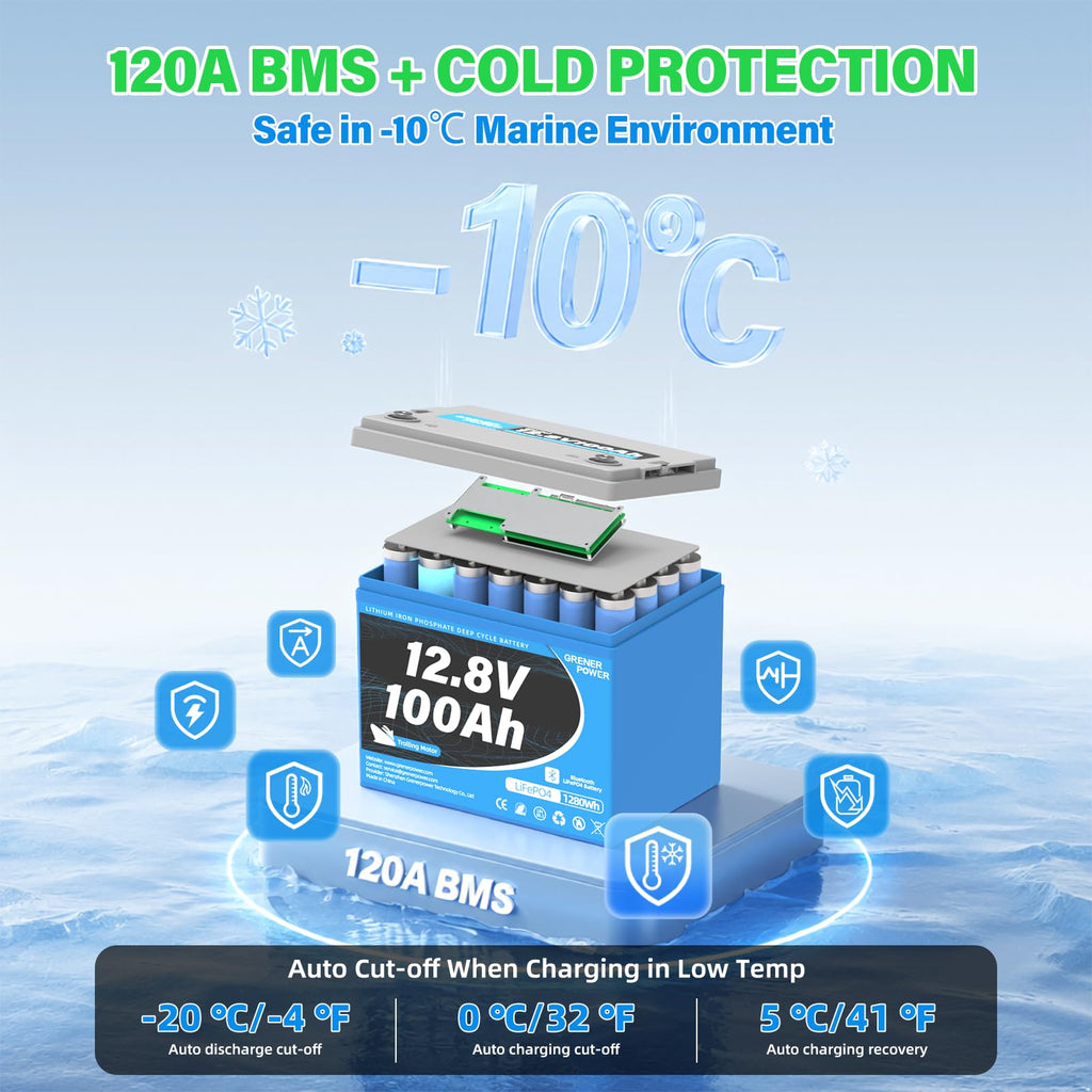 12V 100Ah LiFePO4 Battery O3865
