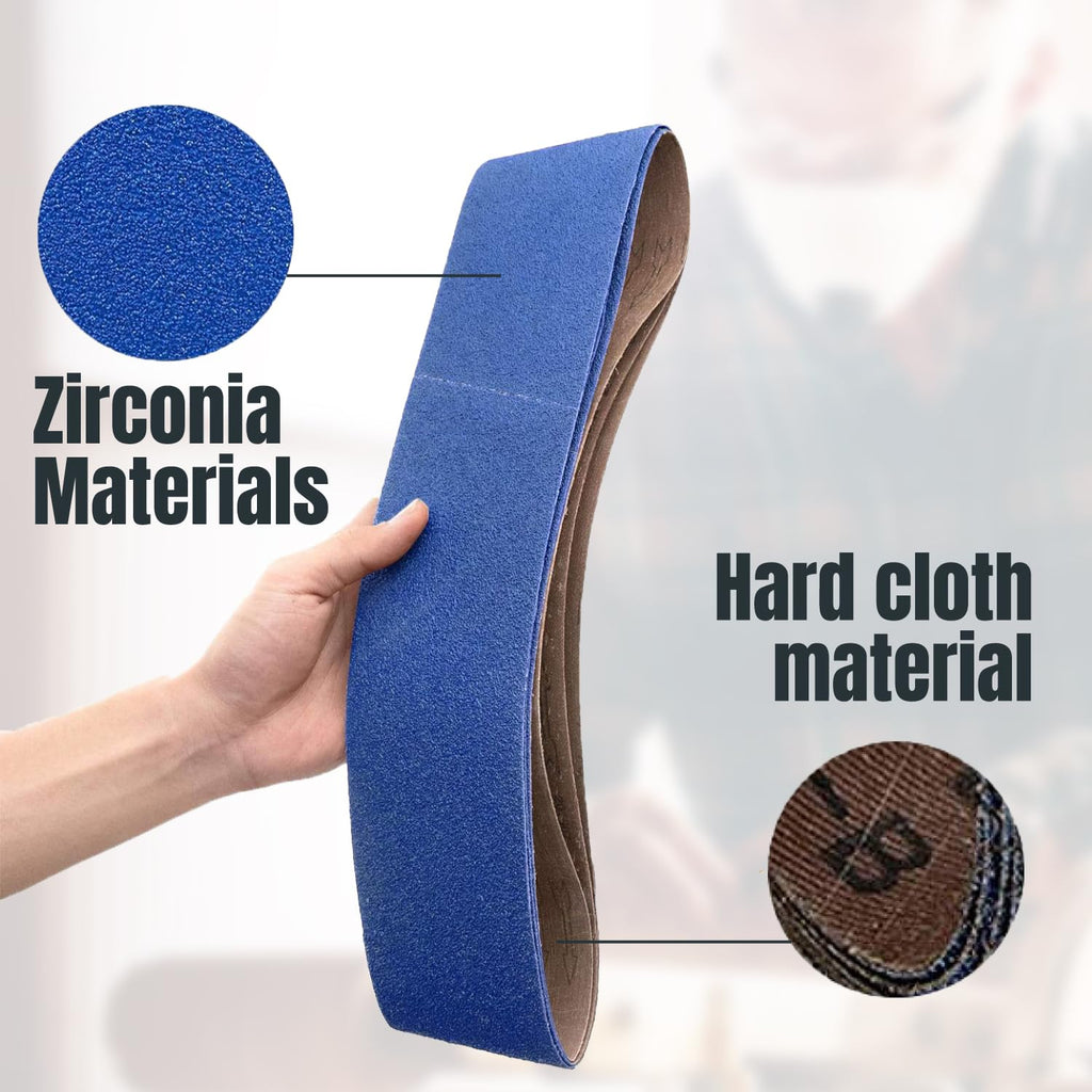 4 x 36 Inch 120 Grit Zirconia Sanding Belts K321613