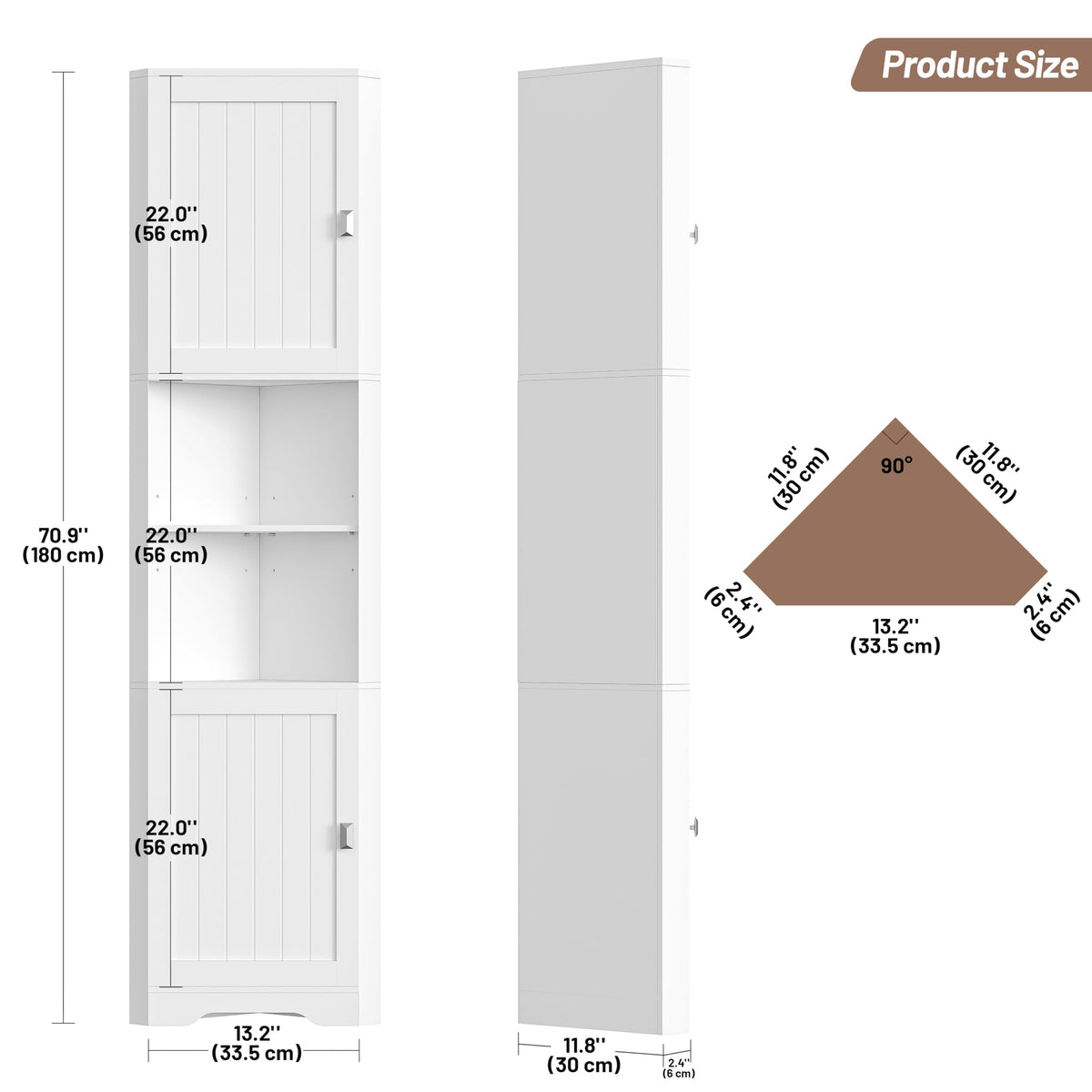 6-Tier Corner Storage Cabinet G529
