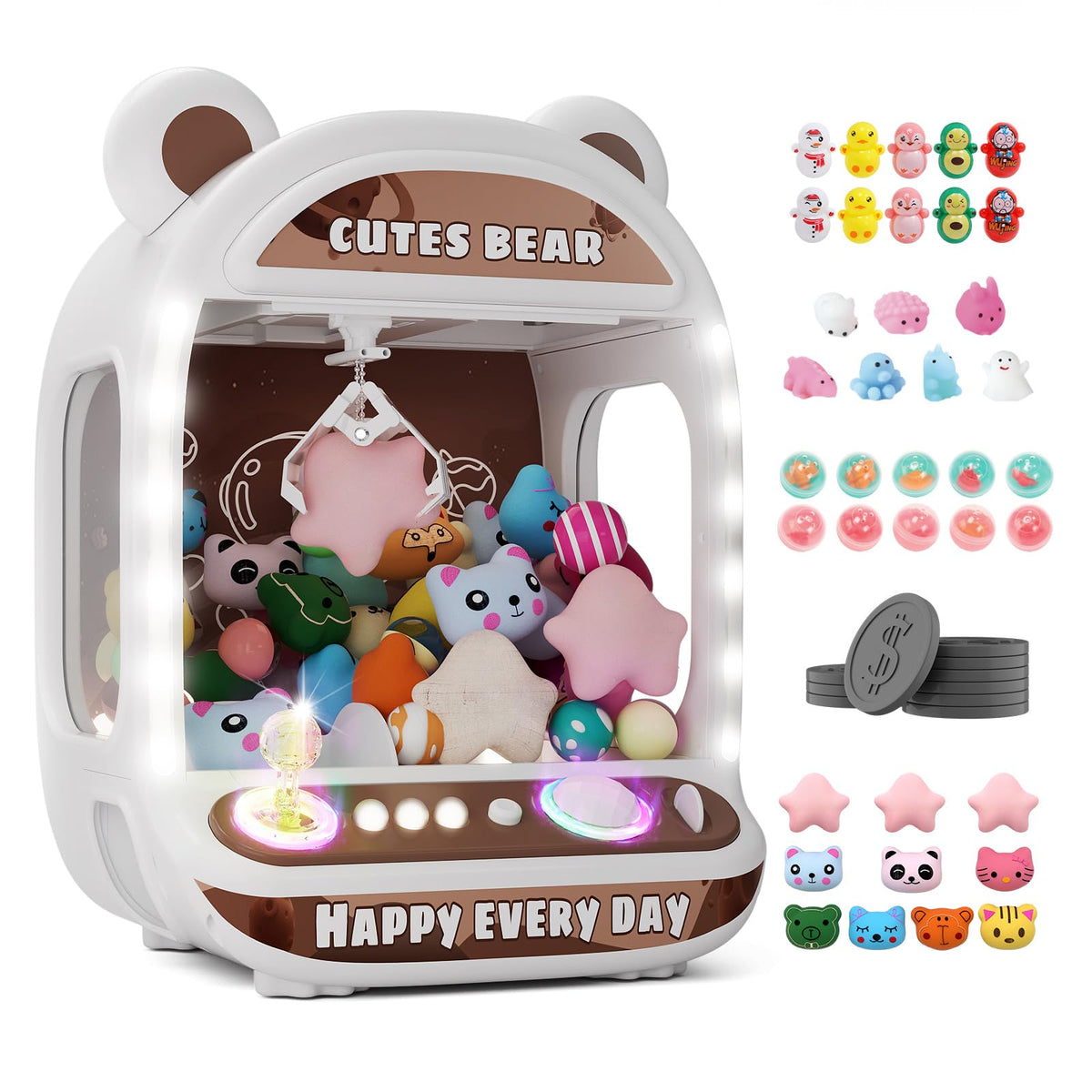 Claw Machine with Mini Animal Plush Toy X150448