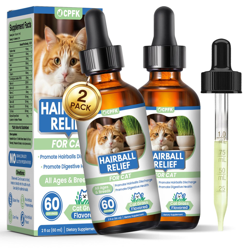 Cat Hairball Remedy Drops 60ml (2 fl oz) 2 Pack A80098