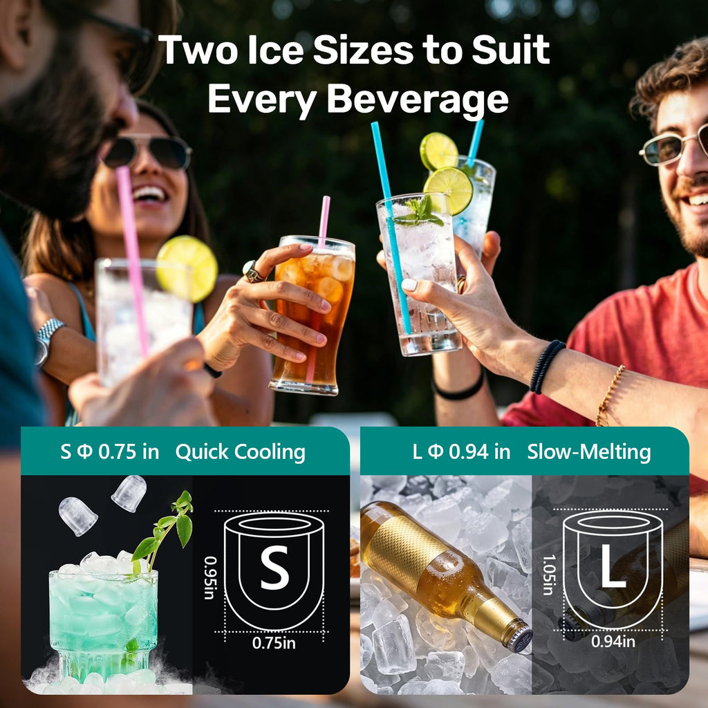 Countertop Ice Maker with Self-Cleaning T501571
