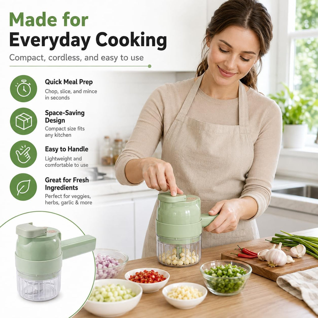 Electric 5-in-1 Handheld Vegetable Chopper Y214