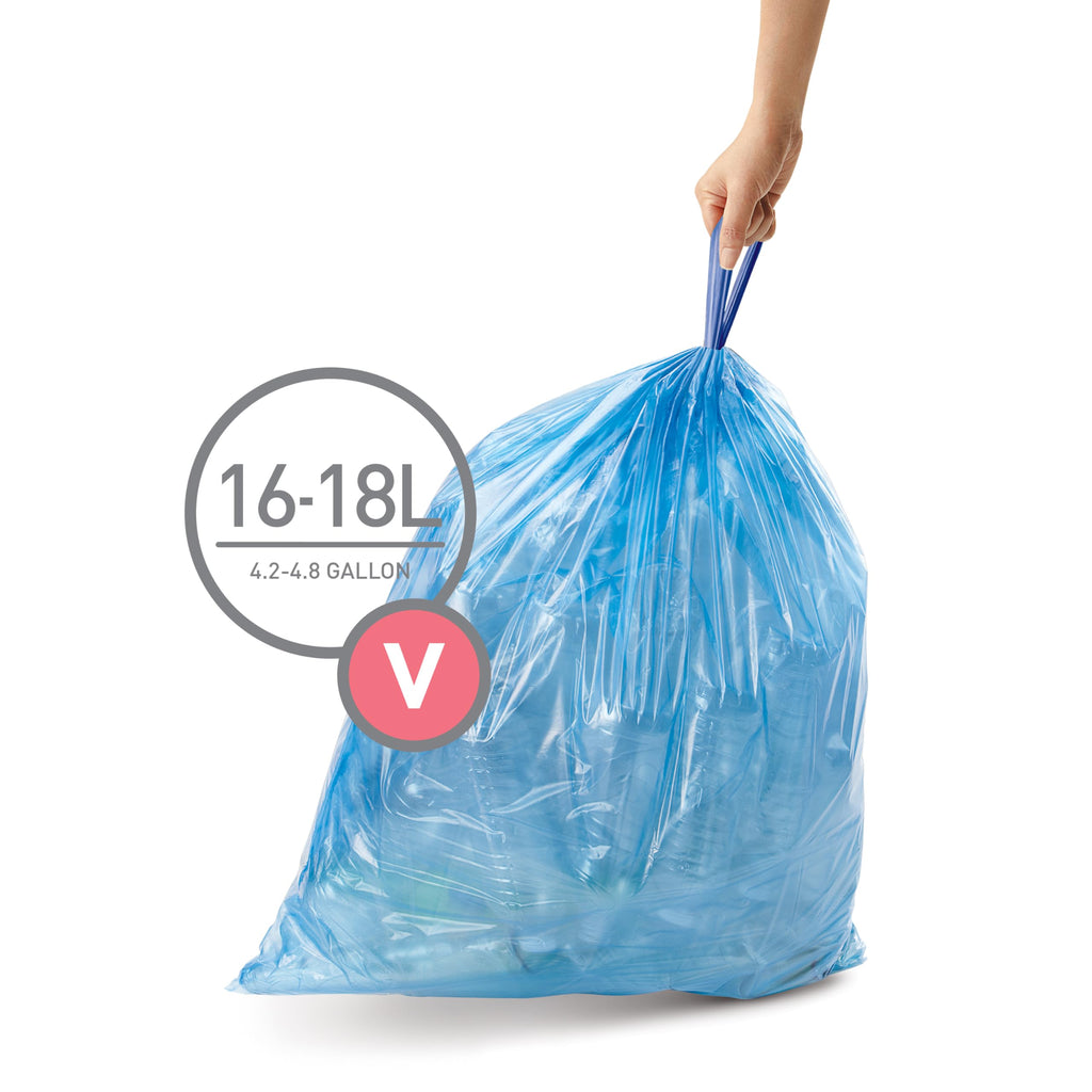 60 Count Drawstring Kitchen Trash Bags J539
