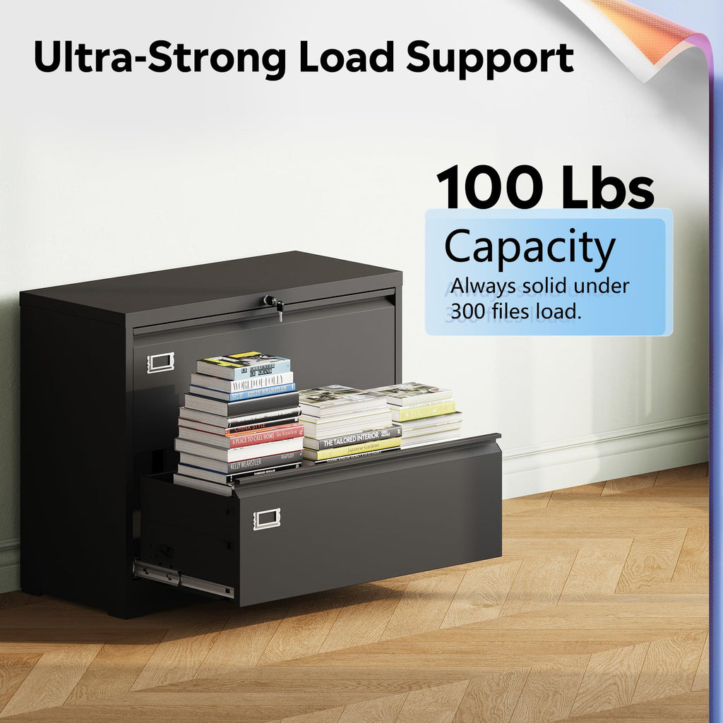 2 Drawer File Cabinet with Lock B9440