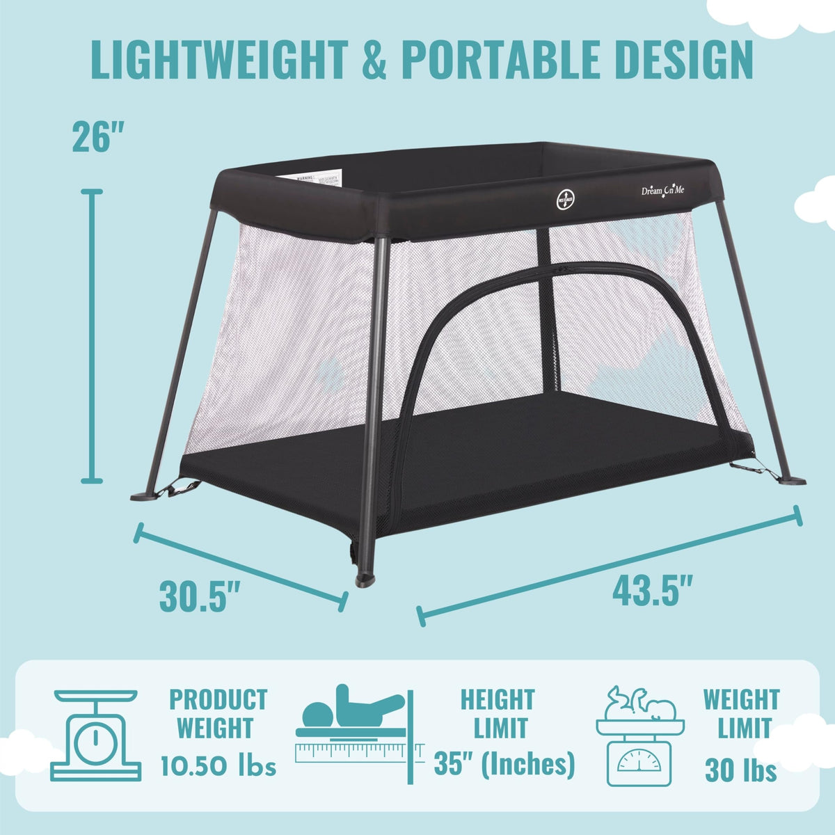 Black Playard with Travel Bag U1291