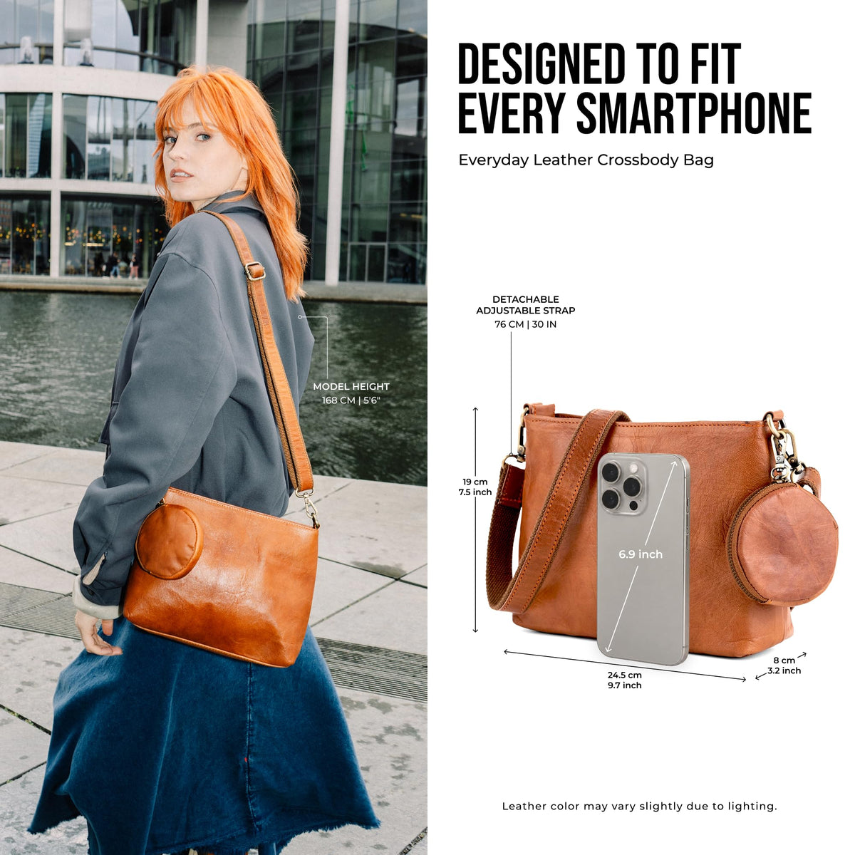 Full Grain Leather Crossbody Purses Q56962