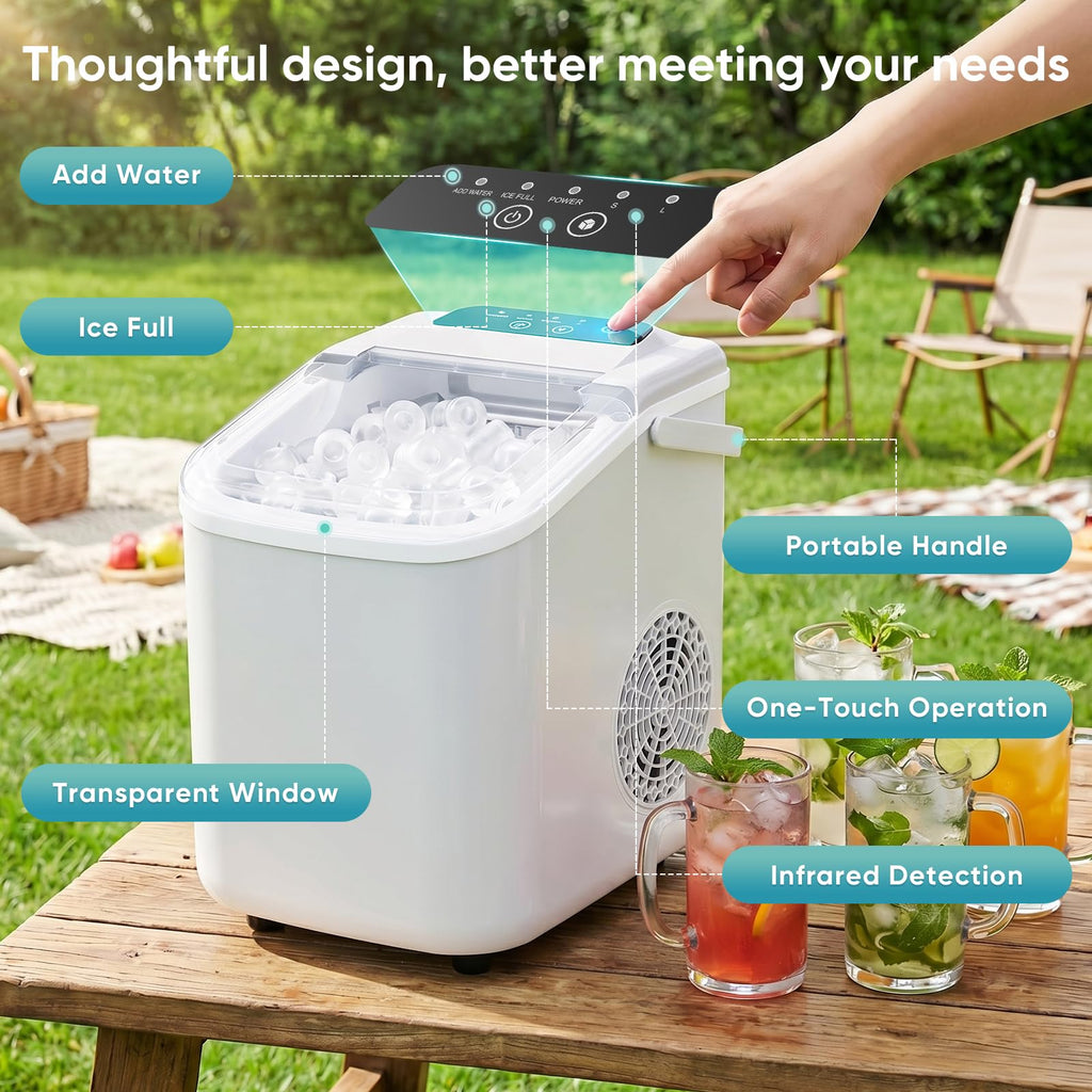 Countertop Ice Maker with Portable Handle H395665