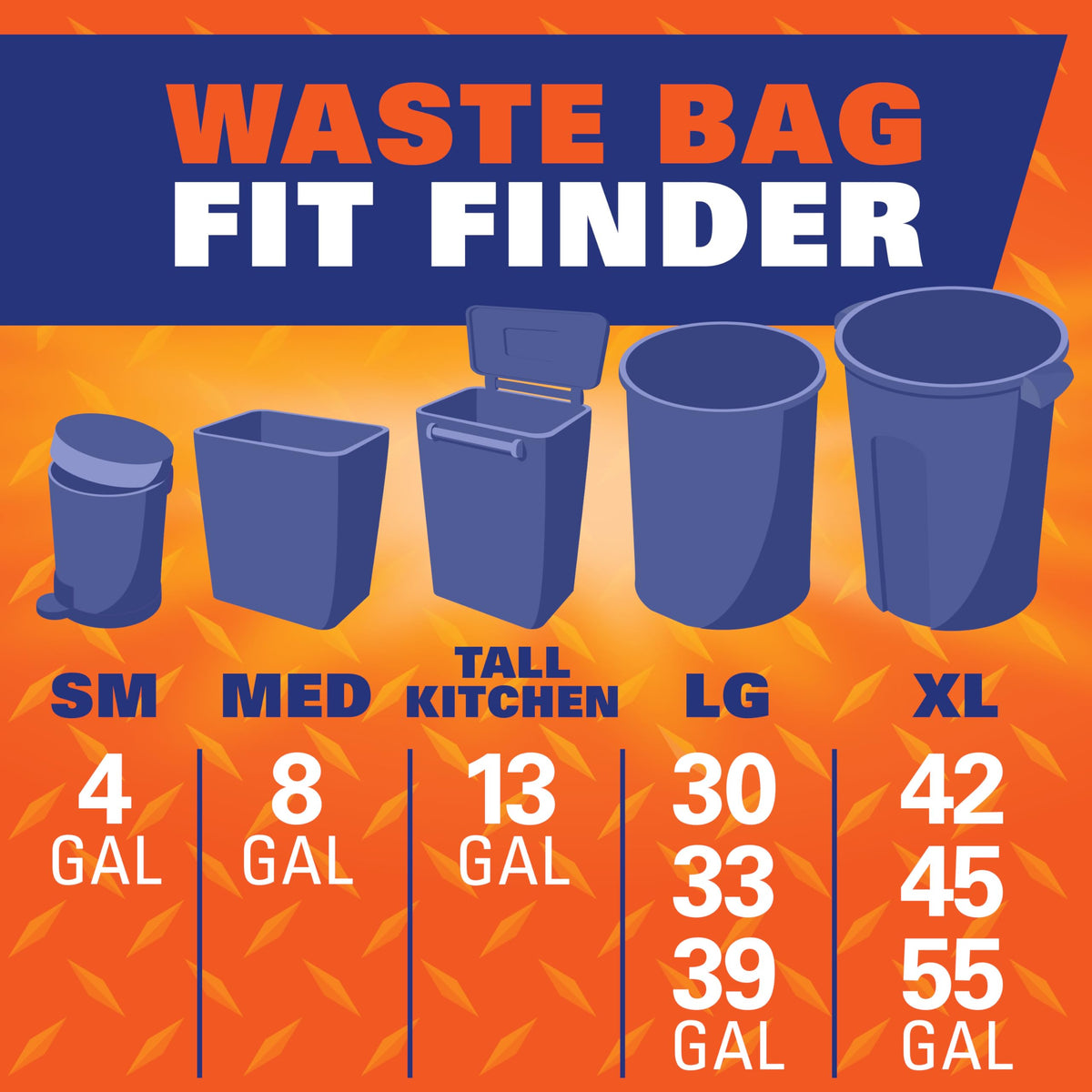 Black 30 Gallon Trash Bags Y600