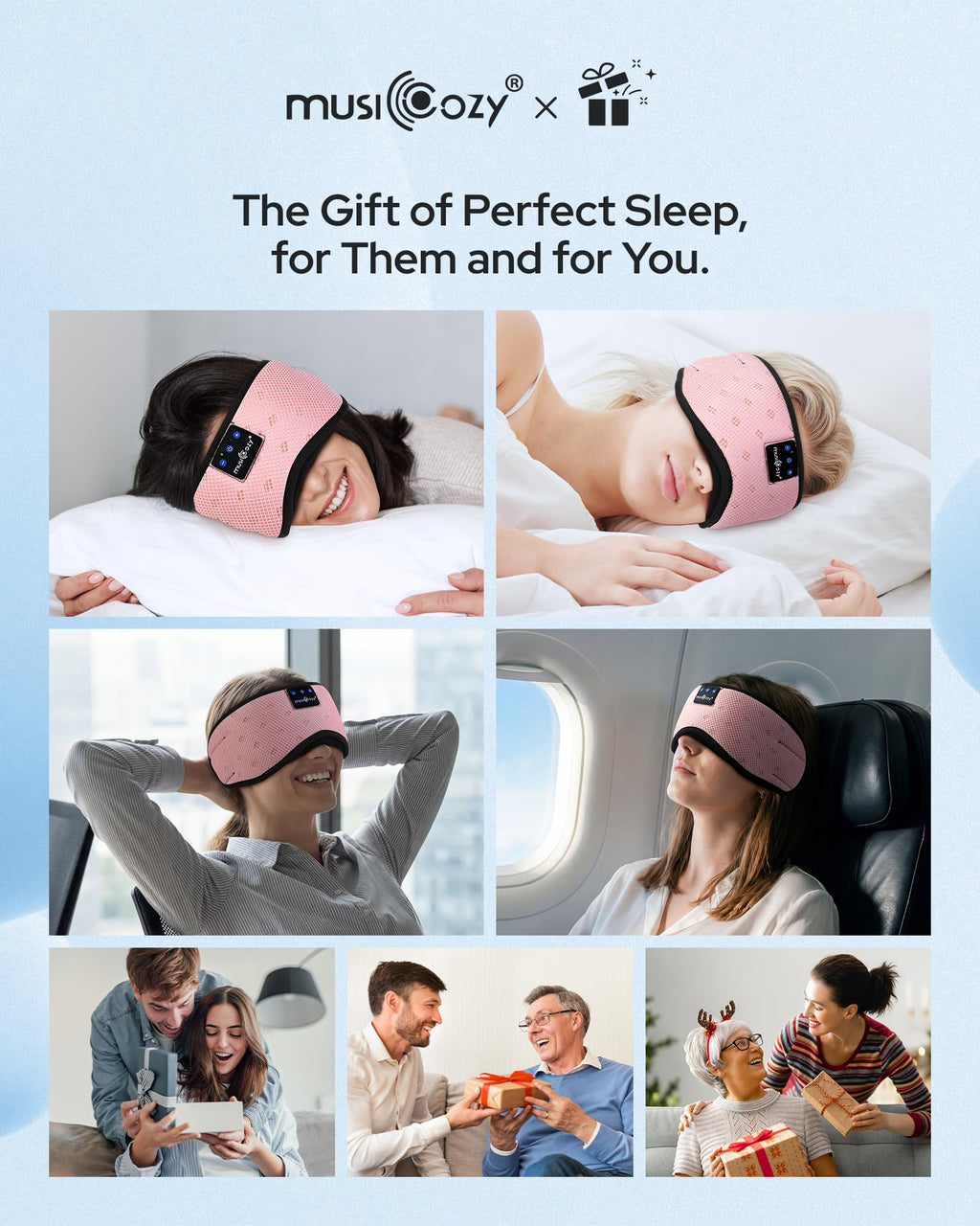 Bluetooth Sleep Mask Headphones H8258