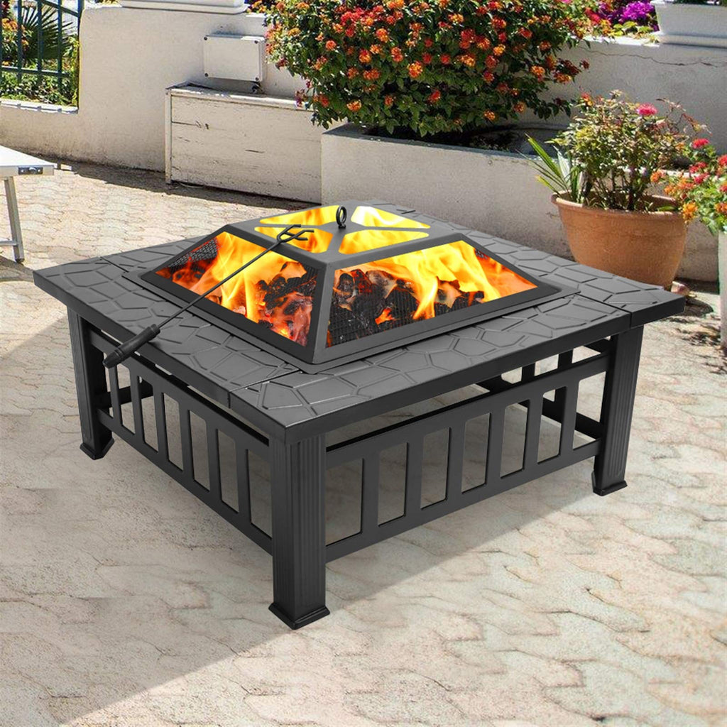 32 Inch Square Fire Pit O565