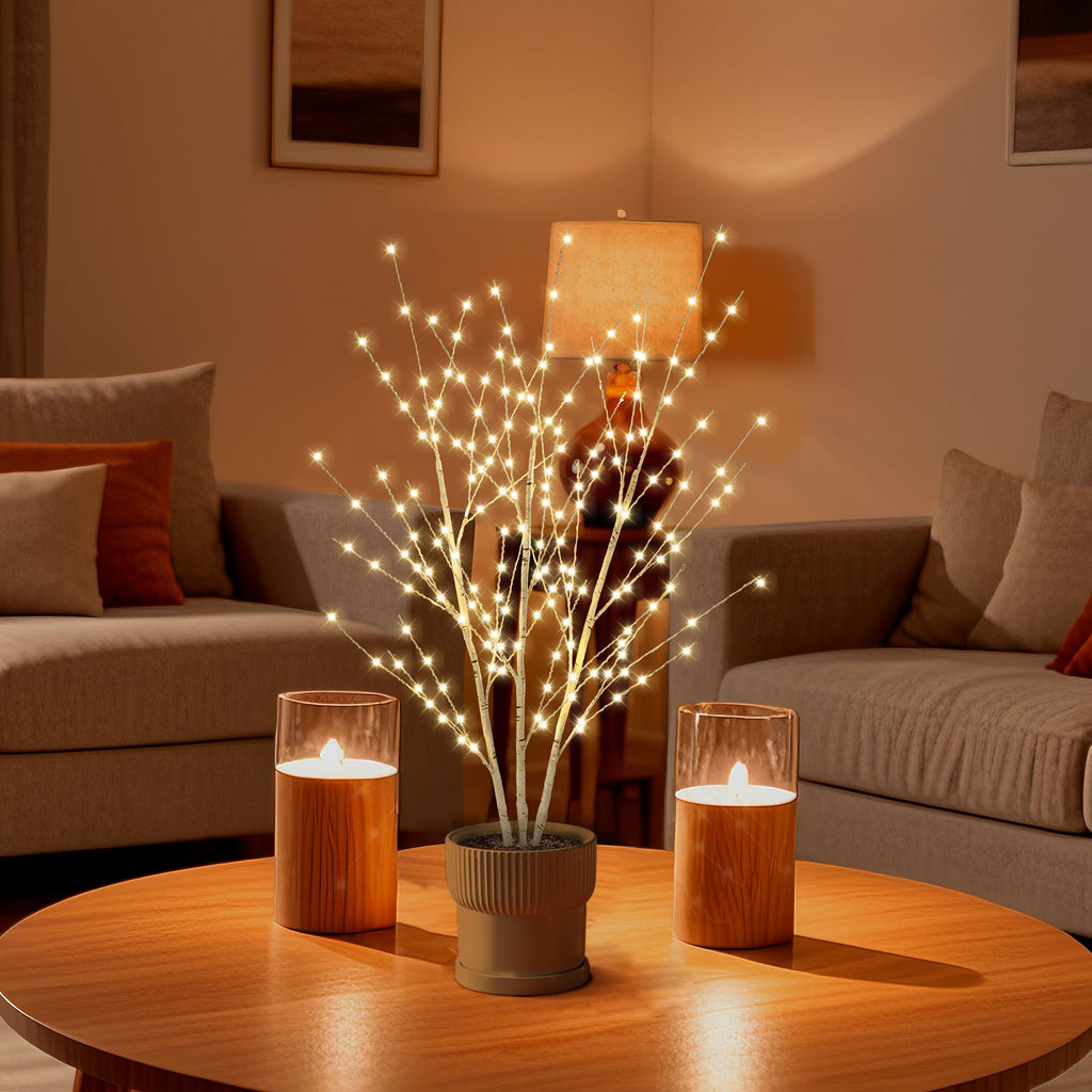 Birch Light Tree with 180 LED Lights N61870