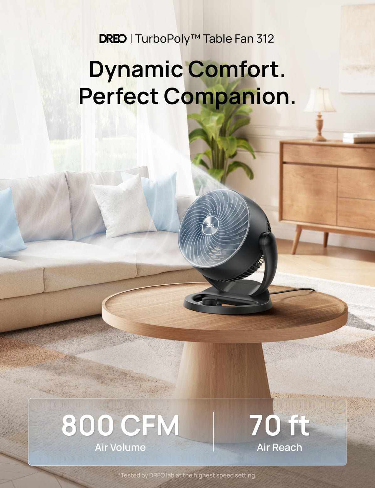 12 Inches 25db Quiet 3 Speeds Table Air Circulator Fan X66771