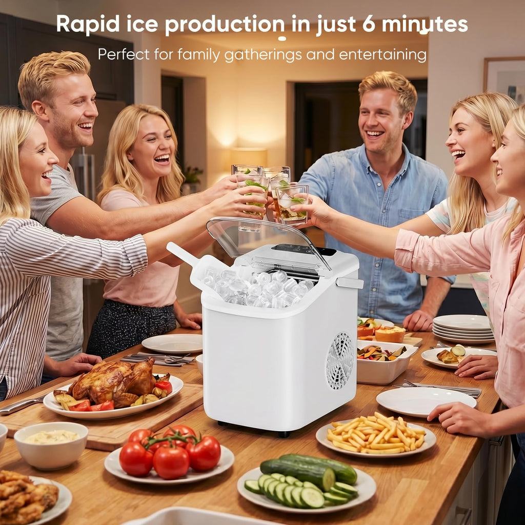 Countertop Ice Maker with Portable Handle H395665