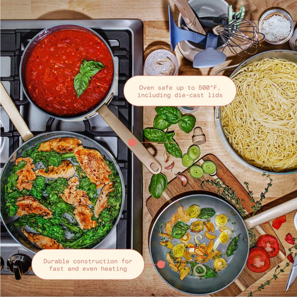 12pc Ceramic Non-Stick Cookware Set D60039