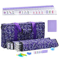 Purple 166 Tile Mahjong Set with Racks and Bag U28261