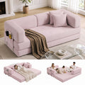 Folding Convertible Corduroy Sofa Bed King Size V541
