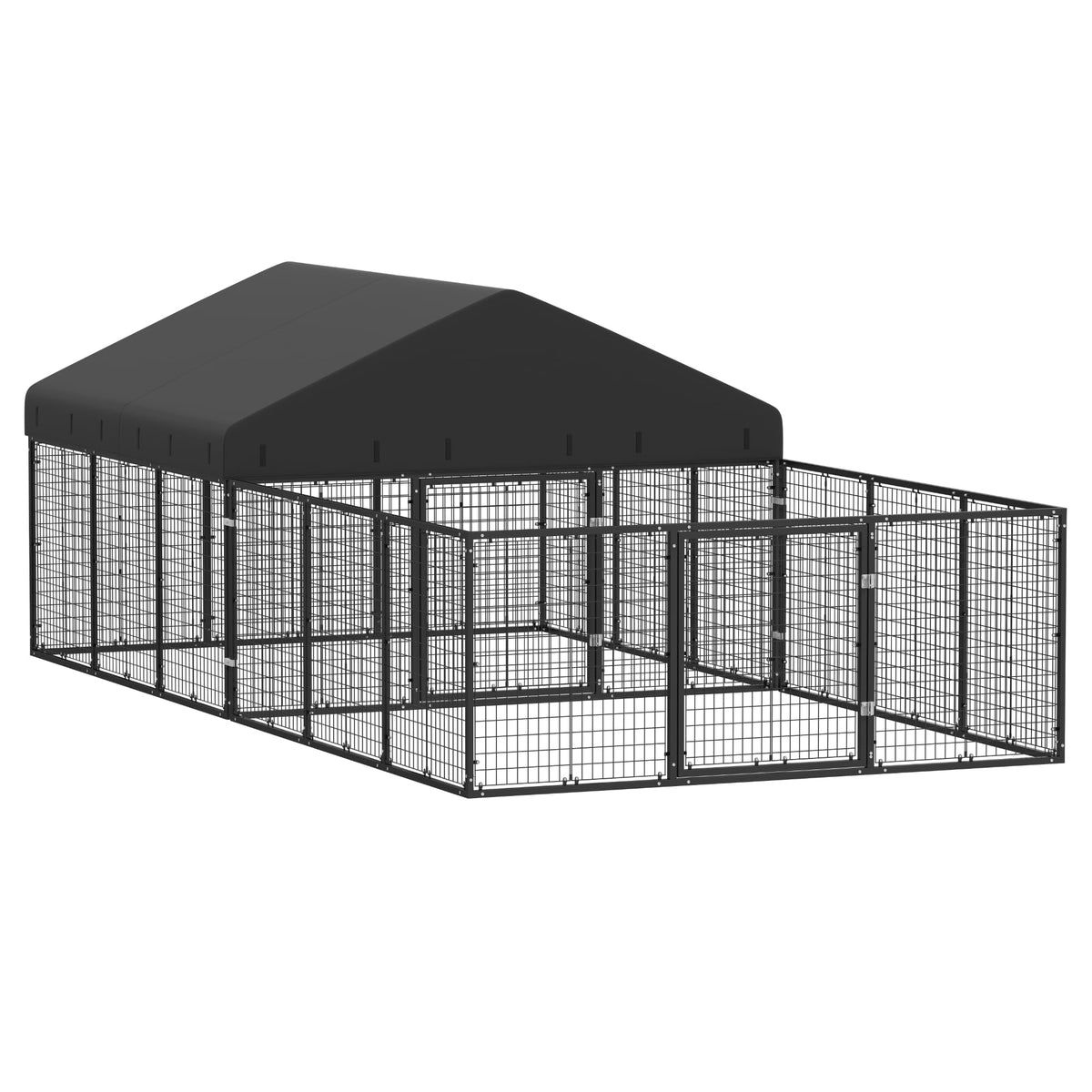 Outdoor Dog Kennel with Dog Fence B280