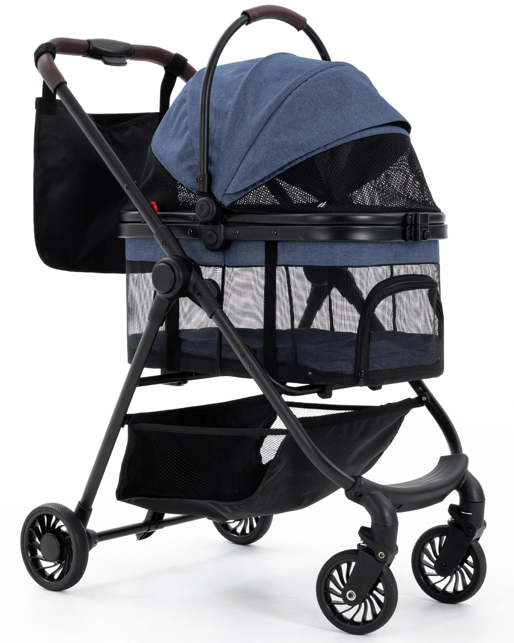 Foldable Pet Stroller with Detachable Carrier X560