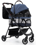 Foldable Pet Stroller with Detachable Carrier X560