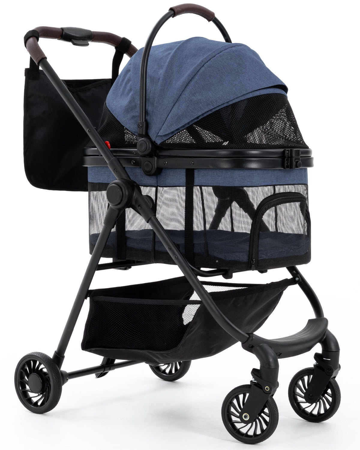 Foldable Pet Stroller with Detachable Carrier X560