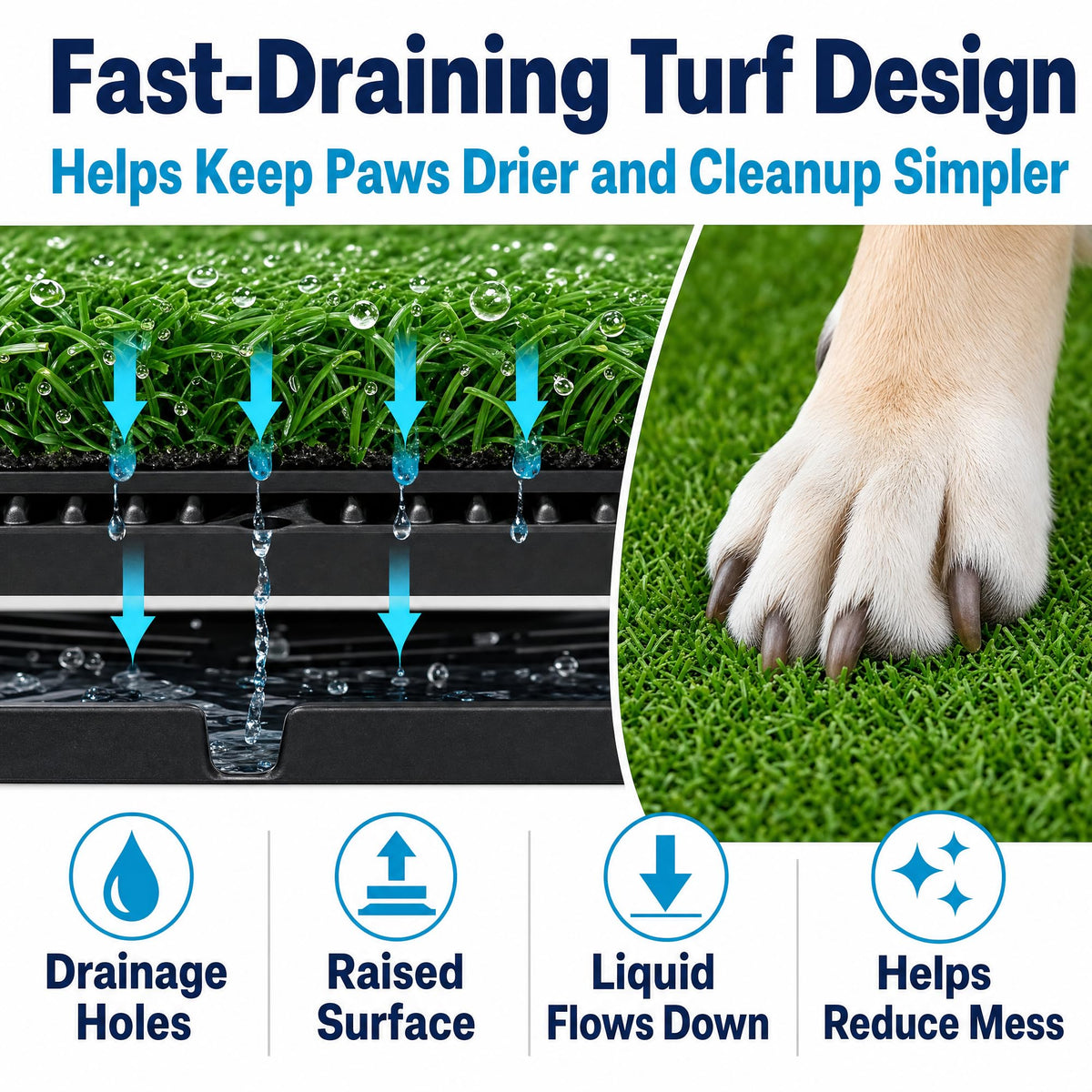 Dog Potty Grass Pads, 2 Pack, 25 x 20 in Turf X24970