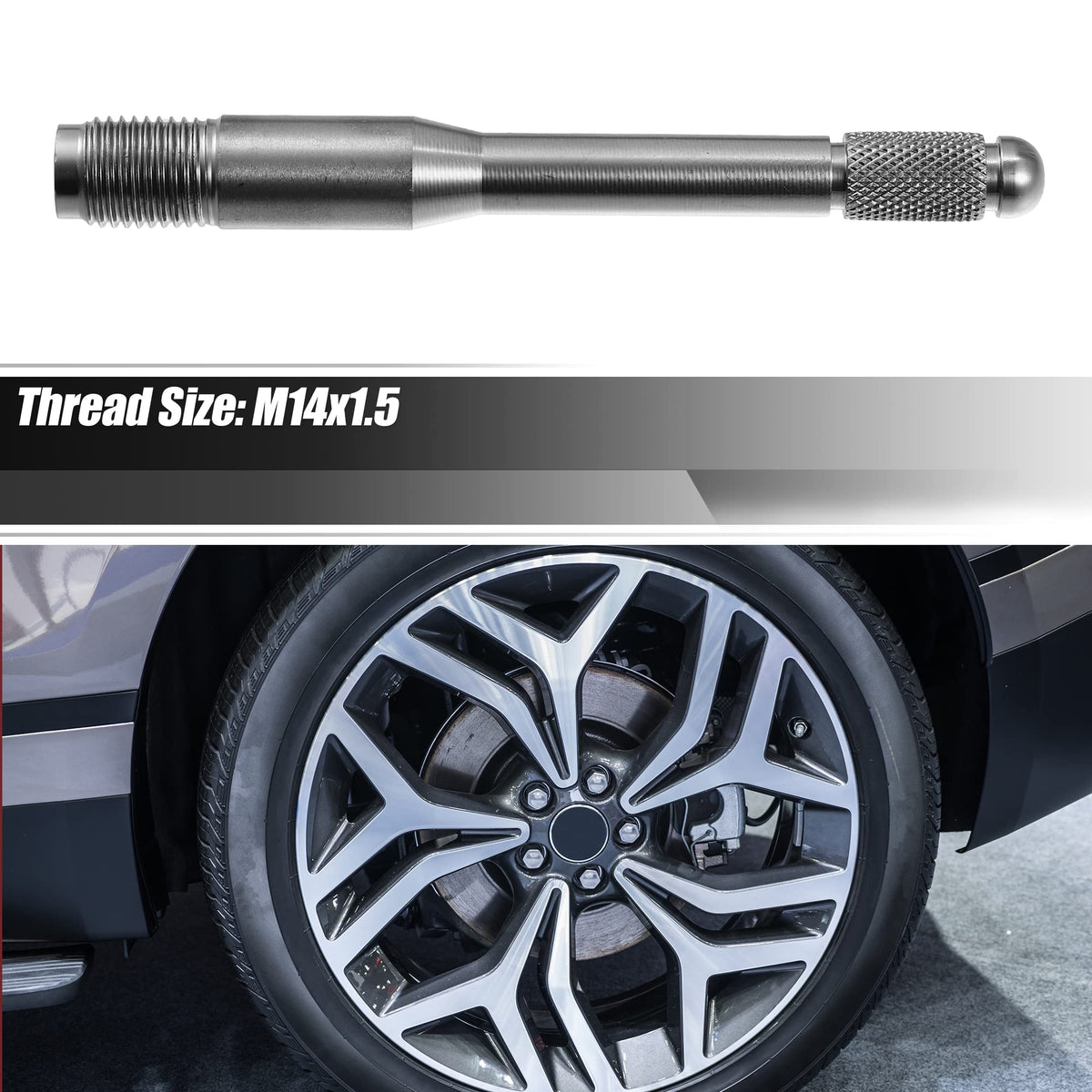 M14x1.5 Wheel Alignment Pin Mounting Tool Silver Tone T518